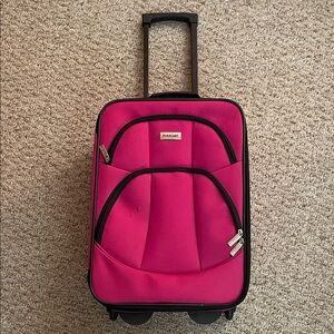 Pink carry on Suitcase